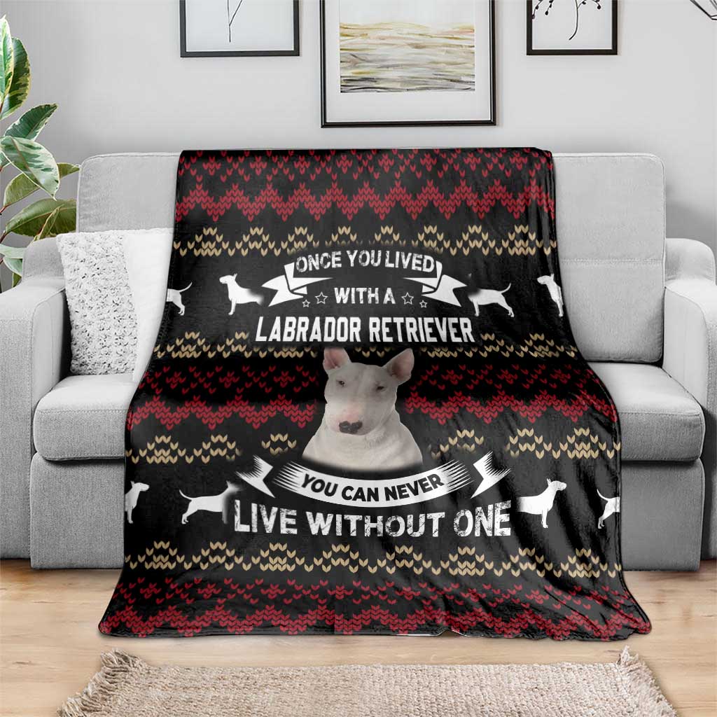 Christmas Bull Dog Terrier Blanket Xmas Holiday Patterns - Wonder Print Shop