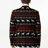 Christmas Bull Dog Terrier Blazer Xmas Holiday Patterns - Wonder Print Shop