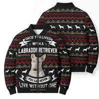 Christmas Bull Dog Terrier Bomber Puffer Jacket Xmas Holiday Patterns - Wonder Print Shop