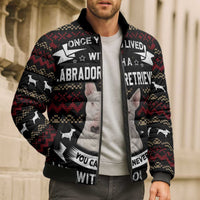 Christmas Bull Dog Terrier Bomber Puffer Jacket Xmas Holiday Patterns - Wonder Print Shop