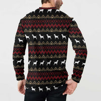 Christmas Bull Dog Terrier Button Sweatshirt Xmas Holiday Patterns - Wonder Print Shop