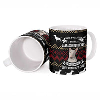Christmas Bull Dog Terrier Ceramic Mug Xmas Holiday Patterns - Wonder Print Shop