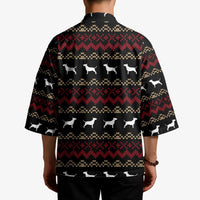 Christmas Bull Dog Terrier Kimono Xmas Holiday Patterns - Wonder Print Shop
