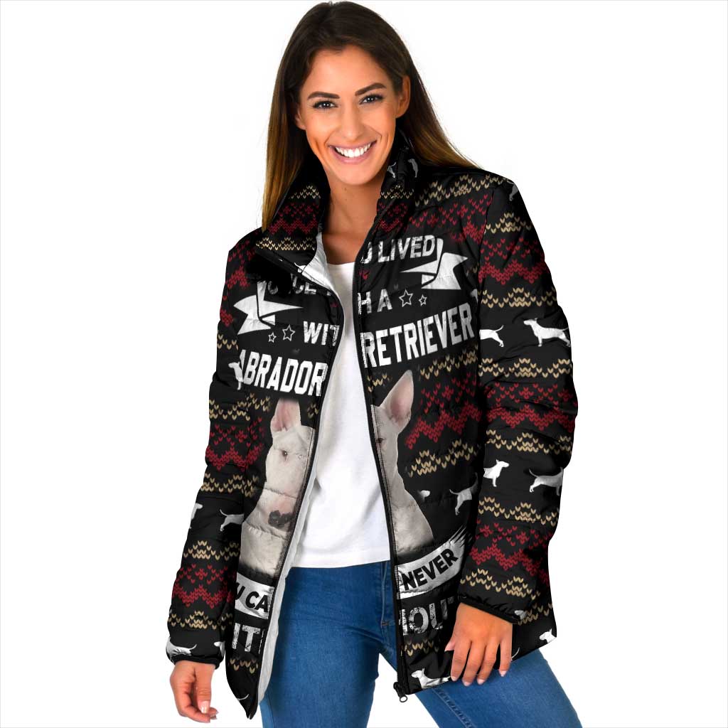 Christmas Bull Dog Terrier Padded Jacket Xmas Holiday Patterns - Wonder Print Shop