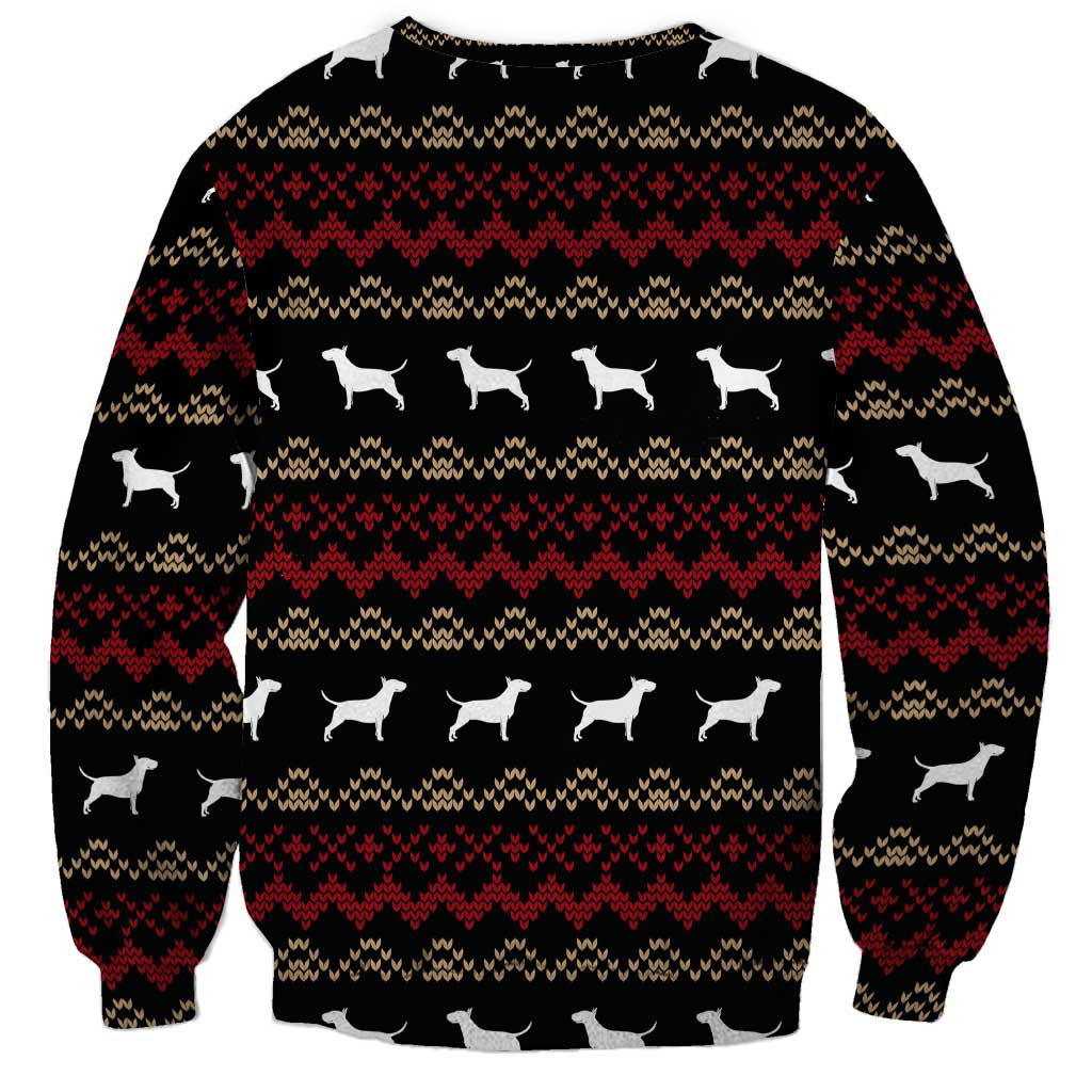 Christmas Bull Dog Terrier Sweatshirt Xmas Holiday Patterns - Wonder Print Shop
