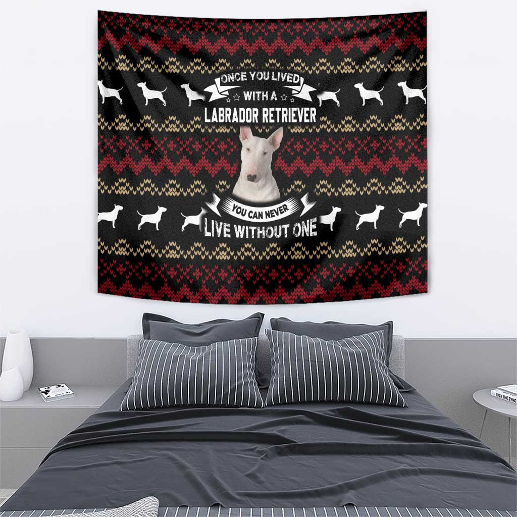 Christmas Bull Dog Terrier Tapestry Xmas Holiday Patterns - Wonder Print Shop