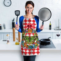 Christmas Butterfly Wreath Apron Xmas Holiday Patterns - Wonder Print Shop