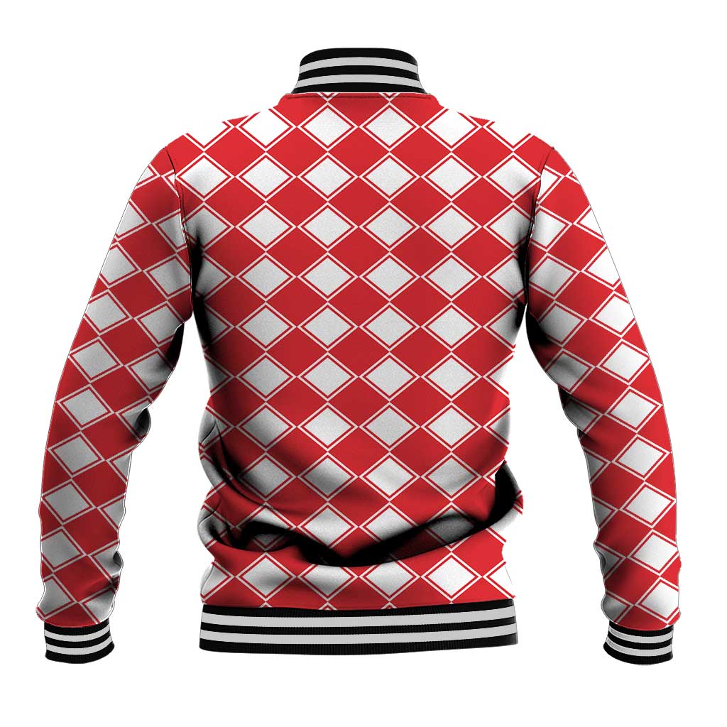 Christmas Butterfly Wreath Baseball Jacket Xmas Holiday Patterns - Wonder Print Shop