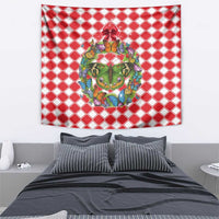 Christmas Butterfly Wreath Tapestry Xmas Holiday Patterns - Wonder Print Shop