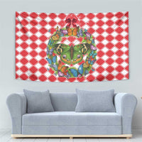 Christmas Butterfly Wreath Tapestry Xmas Holiday Patterns - Wonder Print Shop