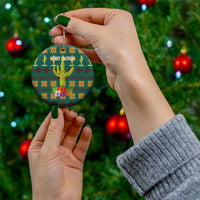 Cactus Gifts Christmas Ceramic Ornament Xmas Holiday Patterns - Wonder Print Shop