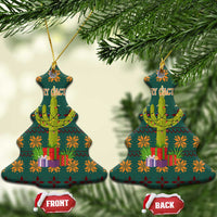 Cactus Gifts Christmas Ceramic Ornament Xmas Holiday Patterns - Wonder Print Shop