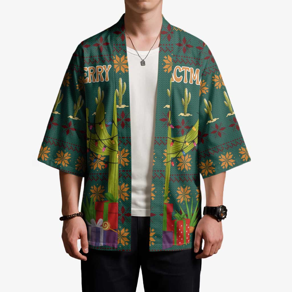 Cactus Gifts Christmas Kimono Xmas Holiday Patterns - Wonder Print Shop
