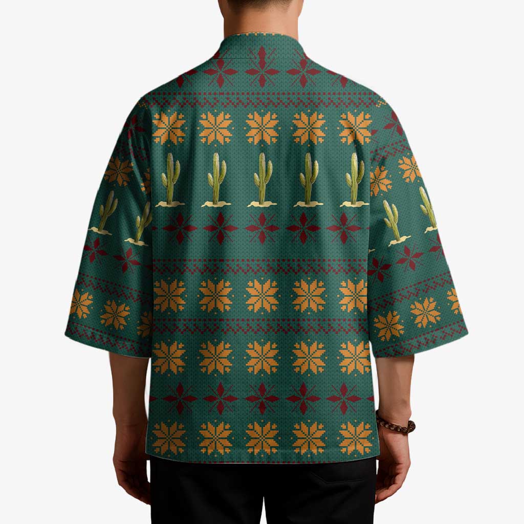 Cactus Gifts Christmas Kimono Xmas Holiday Patterns - Wonder Print Shop