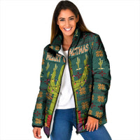 Cactus Gifts Christmas Padded Jacket Xmas Holiday Patterns - Wonder Print Shop