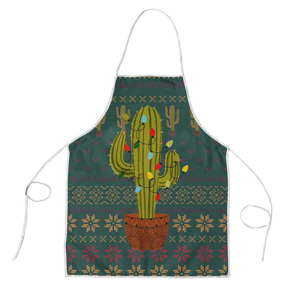 Cactus Christmas Apron Xmas Holiday Patterns - Wonder Print Shop
