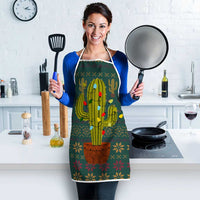 Cactus Christmas Apron Xmas Holiday Patterns - Wonder Print Shop