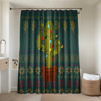 Cactus Christmas Bathroom Set Xmas Holiday Patterns - Wonder Print Shop