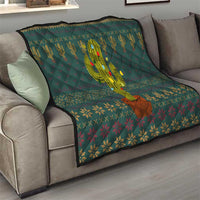 Cactus Christmas Quilt Xmas Holiday Patterns - Wonder Print Shop