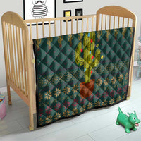 Cactus Christmas Quilt Xmas Holiday Patterns - Wonder Print Shop