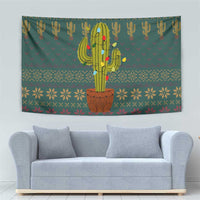 Cactus Christmas Tapestry Xmas Holiday Patterns - Wonder Print Shop