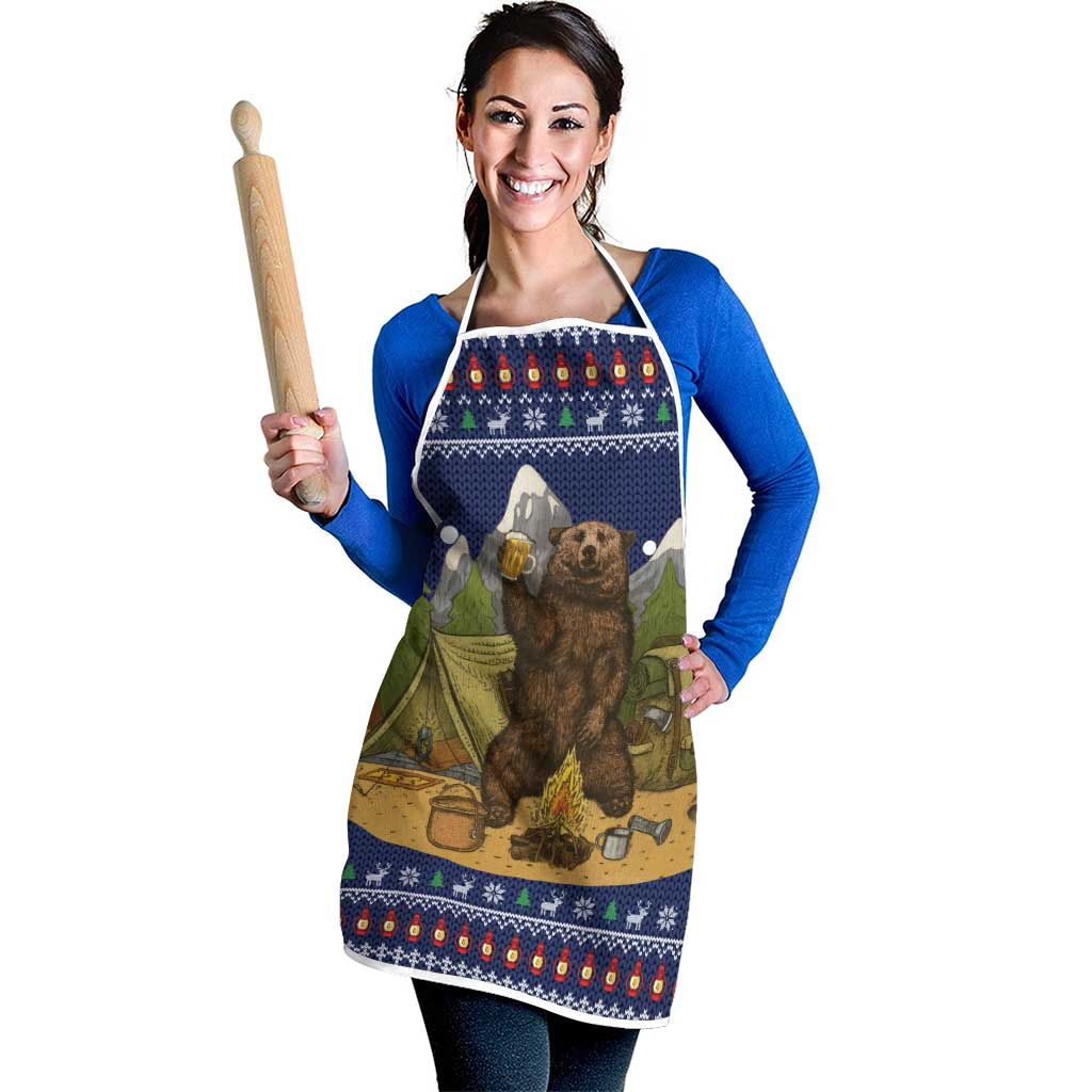 Camping I Hate People Christmas Apron Xmas Holiday Patterns - Wonder Print Shop
