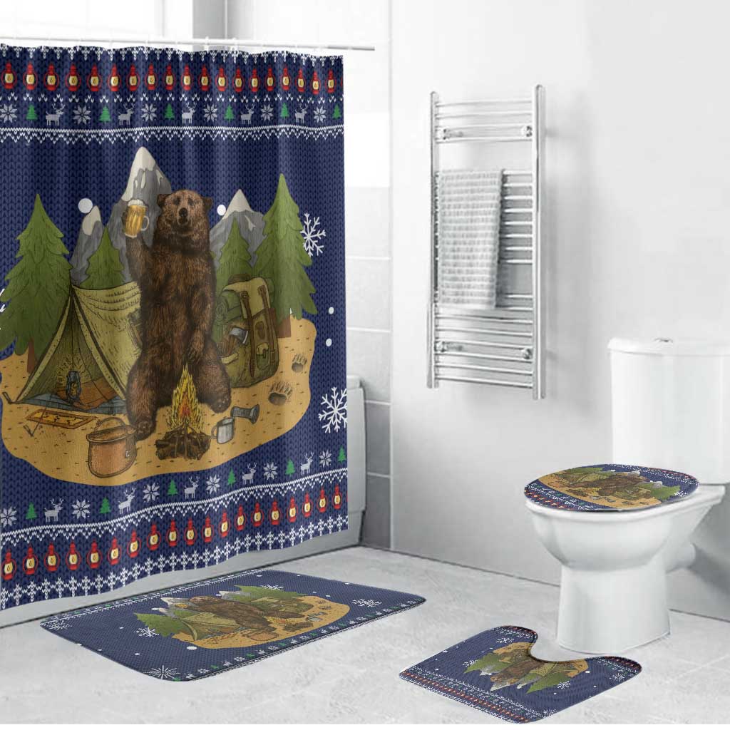 Camping I Hate People Christmas Bathroom Set Xmas Holiday Patterns - Wonder Print Shop