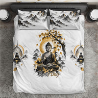 Bodhi Day Bedding Set Zen Meditation Ink Wash Landscape Art