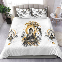 Bodhi Day Bedding Set Zen Meditation Ink Wash Landscape Art