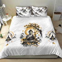 Bodhi Day Bedding Set Zen Meditation Ink Wash Landscape Art