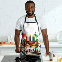 Kwanzaa Pan African Apron - Mishumaa Saba - Black History - Watercolor Art
