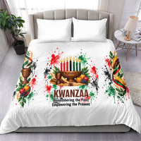 Kwanzaa Pan African Bedding Set - Mishumaa Saba - Black History - Watercolor Art