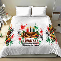 Kwanzaa Pan African Bedding Set - Mishumaa Saba - Black History - Watercolor Art