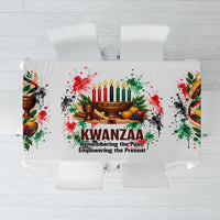 Kwanzaa Pan African Tablecloth - Mishumaa Saba - Black History - Watercolor Art