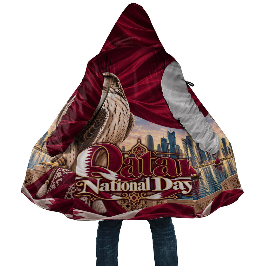 Qatar National Day Falcon Cloak Doha Skyline Traditional Art