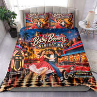 Baby Boomers Generation Bedding Set Vintage 1950s Retro Rock And Roll Nostalgia