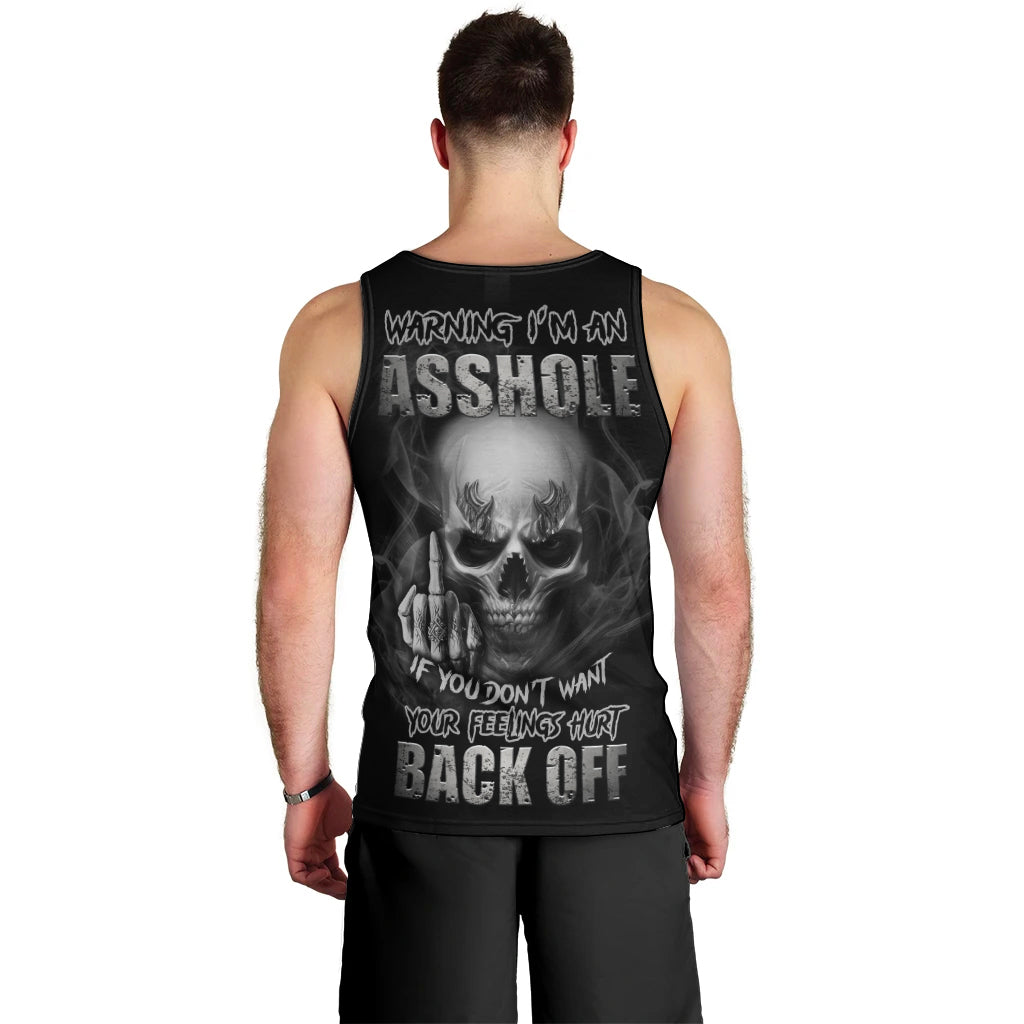 Warning I'm An A Mad Skull Men Tank Top - Wonder Print Shop