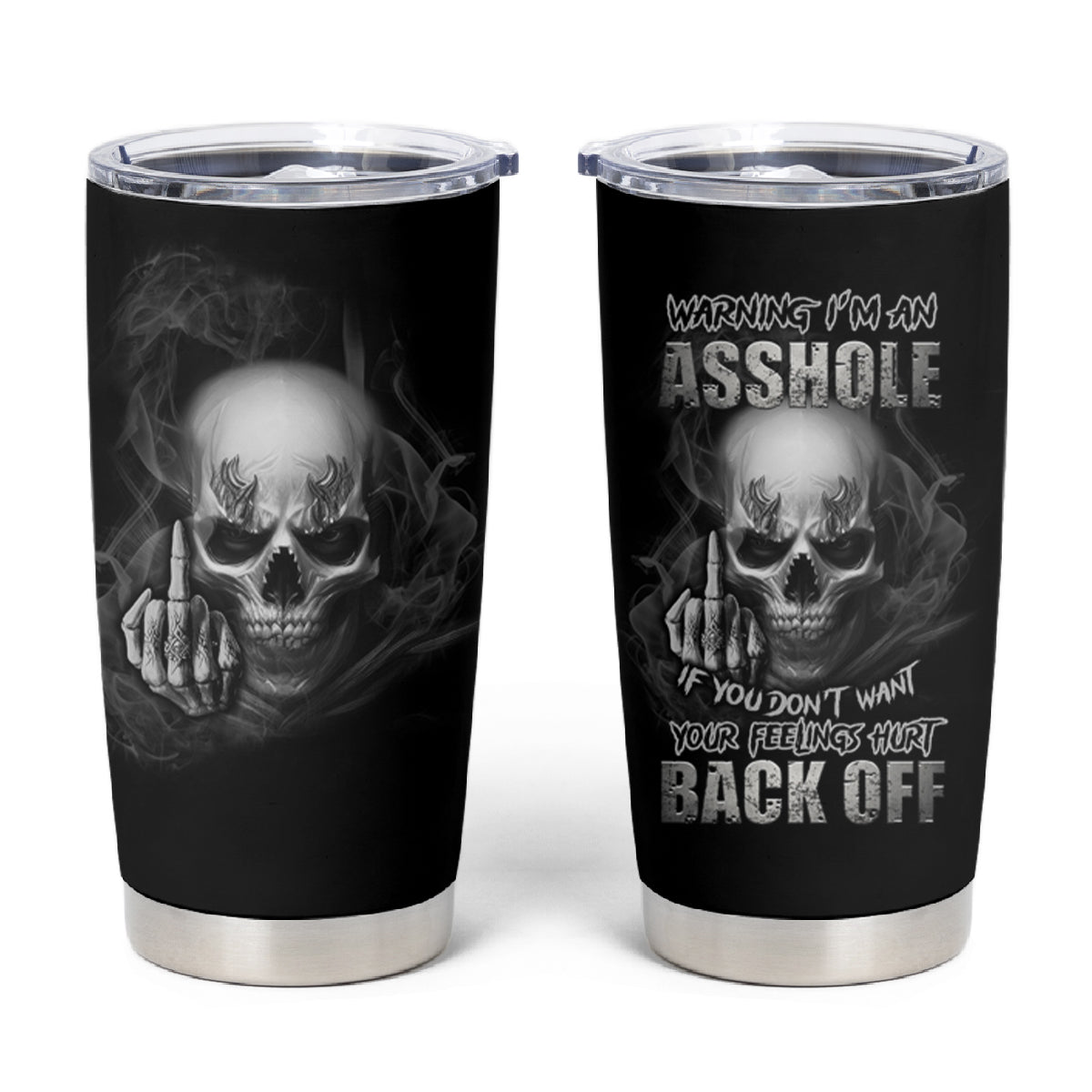 Warning I'm An A Mad Skull Tumbler Cup