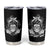 I Do What I Want Skull Black And White Tumbler Cup