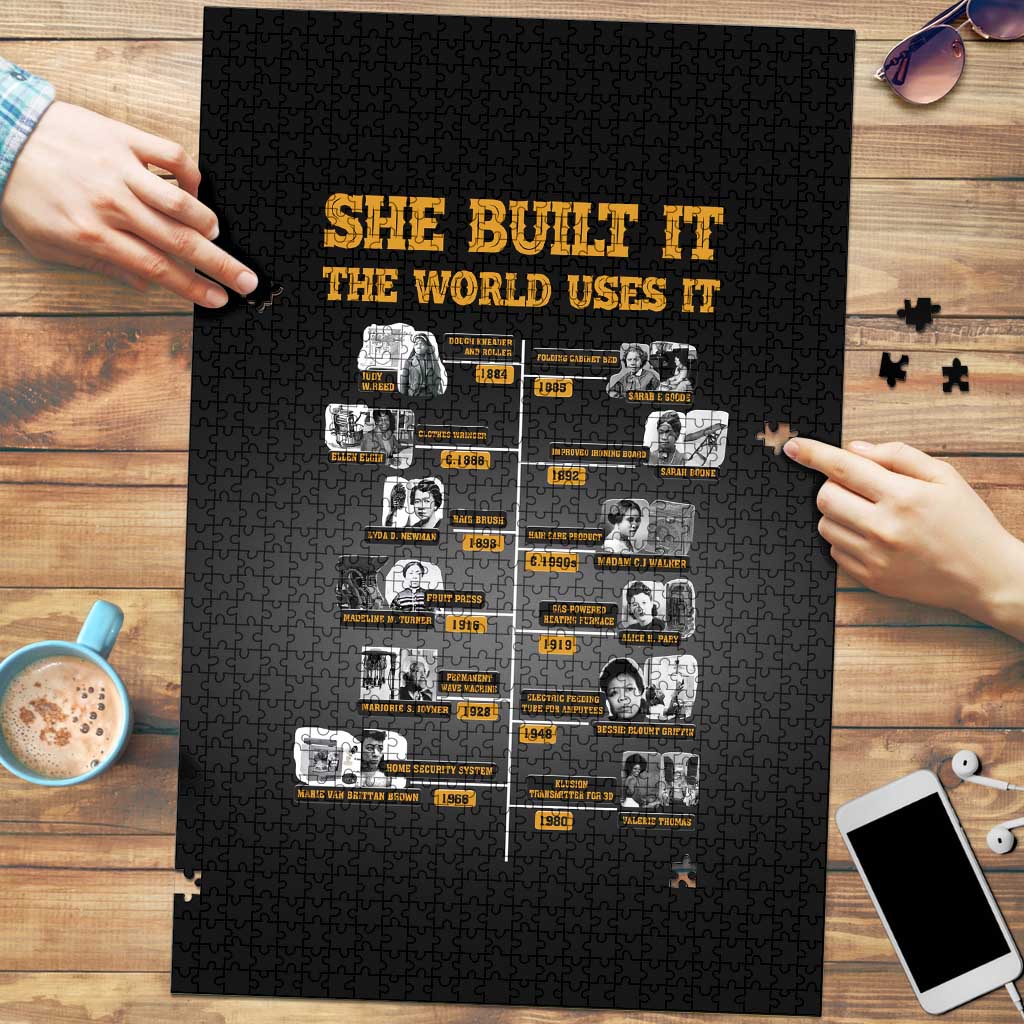 She Built It The World Uses It Puzzle African Influential Women Innovators Timeline - Wonder Print Shop
