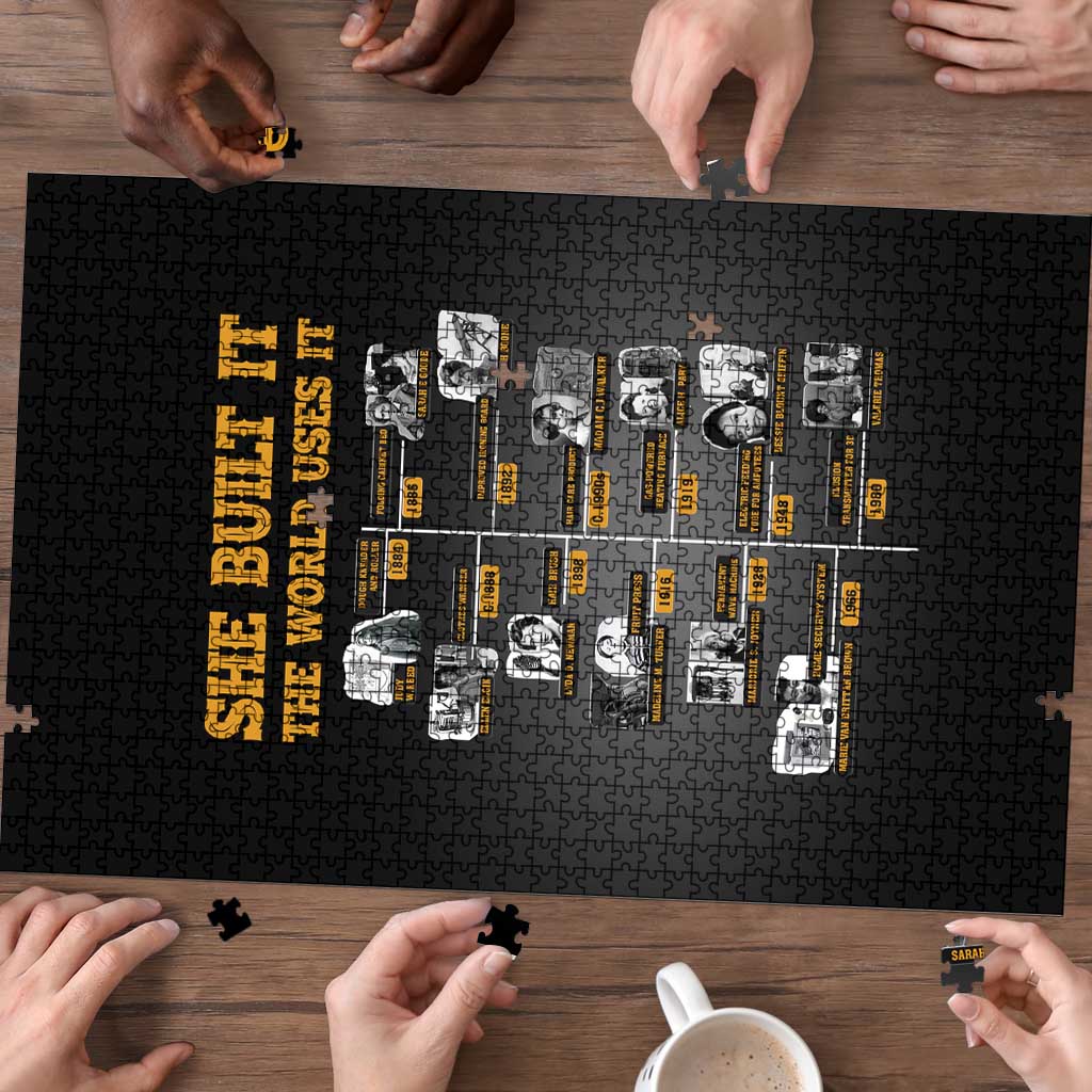 She Built It The World Uses It Puzzle African Influential Women Innovators Timeline - Wonder Print Shop