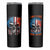 I Have Three Sides Skull Flag Skinny Tumbler