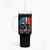 I Have Three Sides Skull Flag Tumbler With Handle