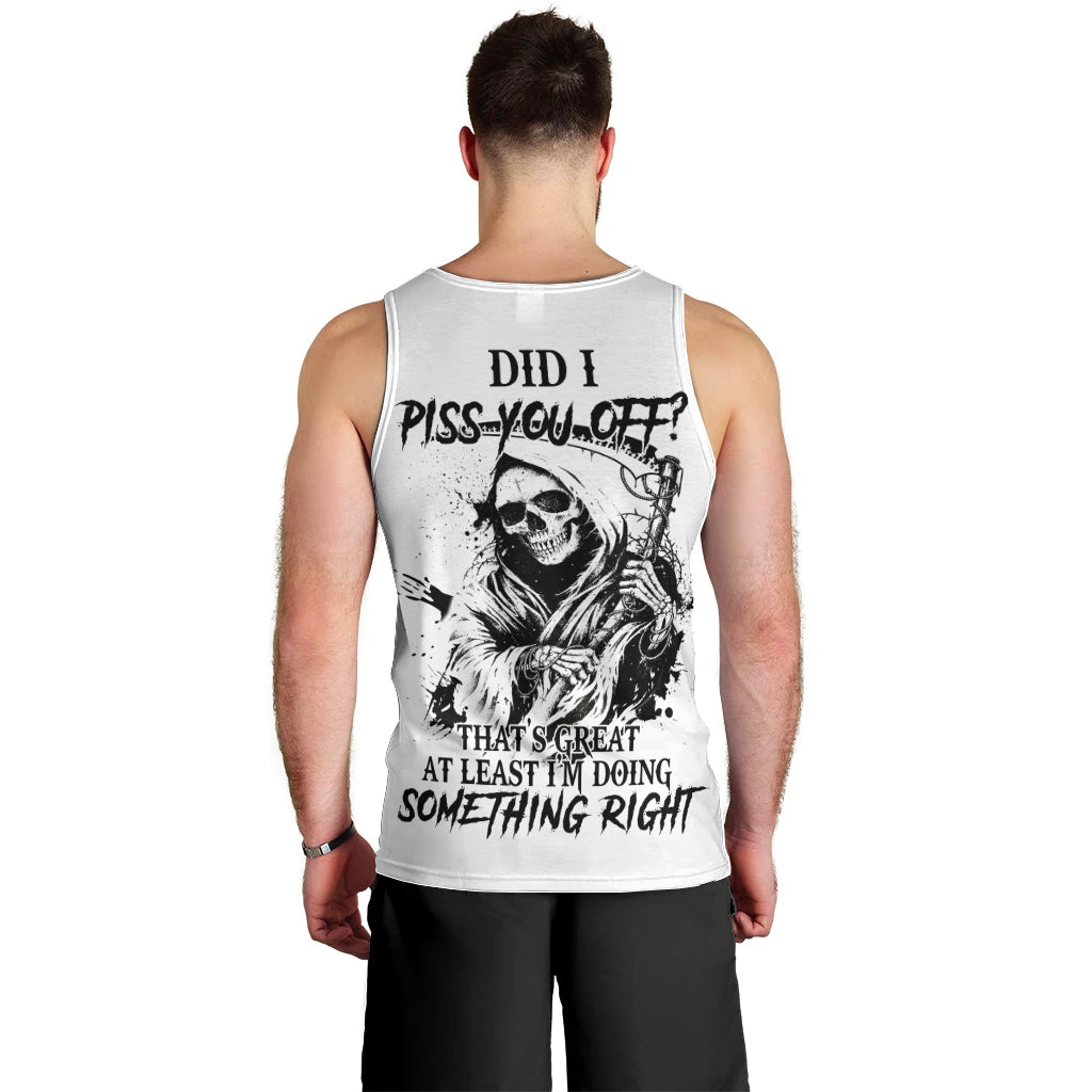 Did I Piss You Off Skull Reaper Men Tank Top - Wonder Print Shop