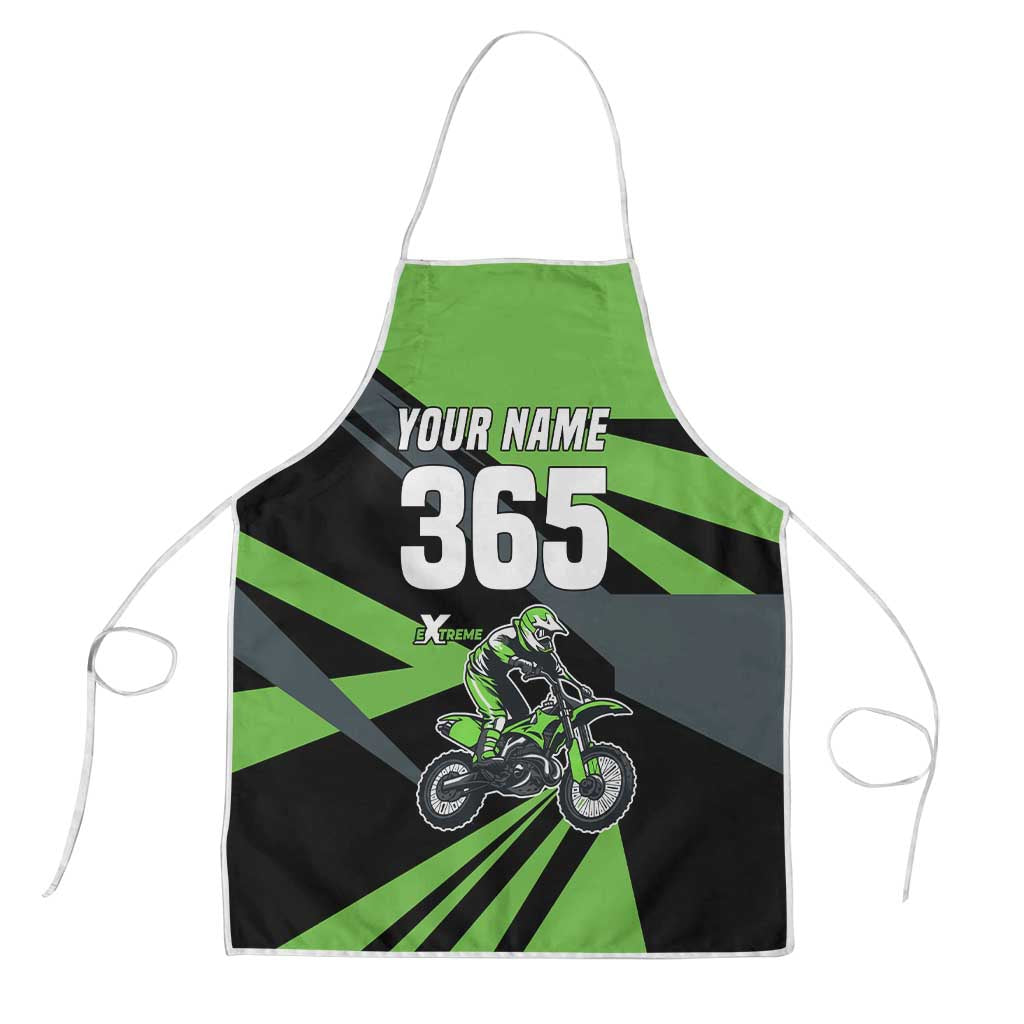 Custom Green Extreme Motocross Apron Dirt Bike Rider Design - Wonder Print Shop