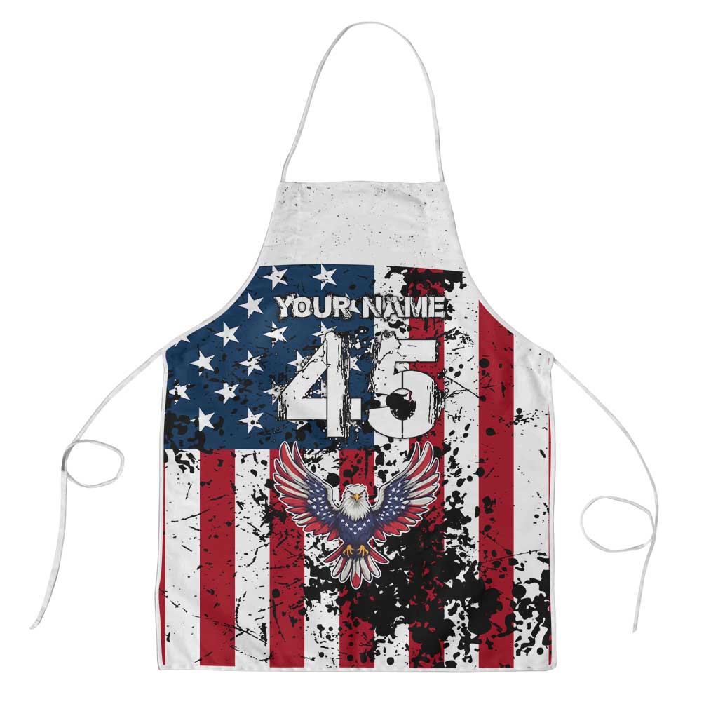 Custom American Flag Motocross Apron with Eagle Graphic - Wonder Print Shop