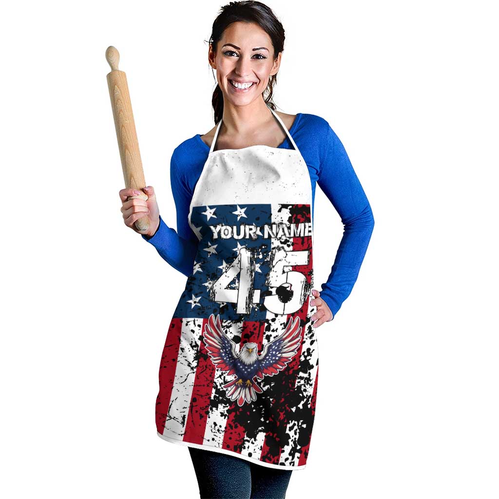 Custom American Flag Motocross Apron with Eagle Graphic - Wonder Print Shop