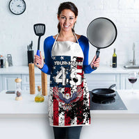 Custom American Flag Motocross Apron with Eagle Graphic - Wonder Print Shop
