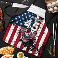 Custom American Flag Motocross Apron with Eagle Graphic - Wonder Print Shop