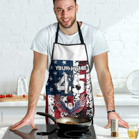 Custom American Flag Motocross Apron with Eagle Graphic - Wonder Print Shop